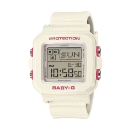 CASIO Baby-G BGD-10KH-7 White Resin Band Women Watch 